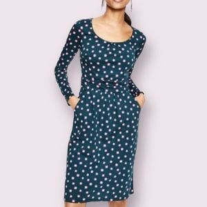 Boden Abigail Navy Starburst Dress